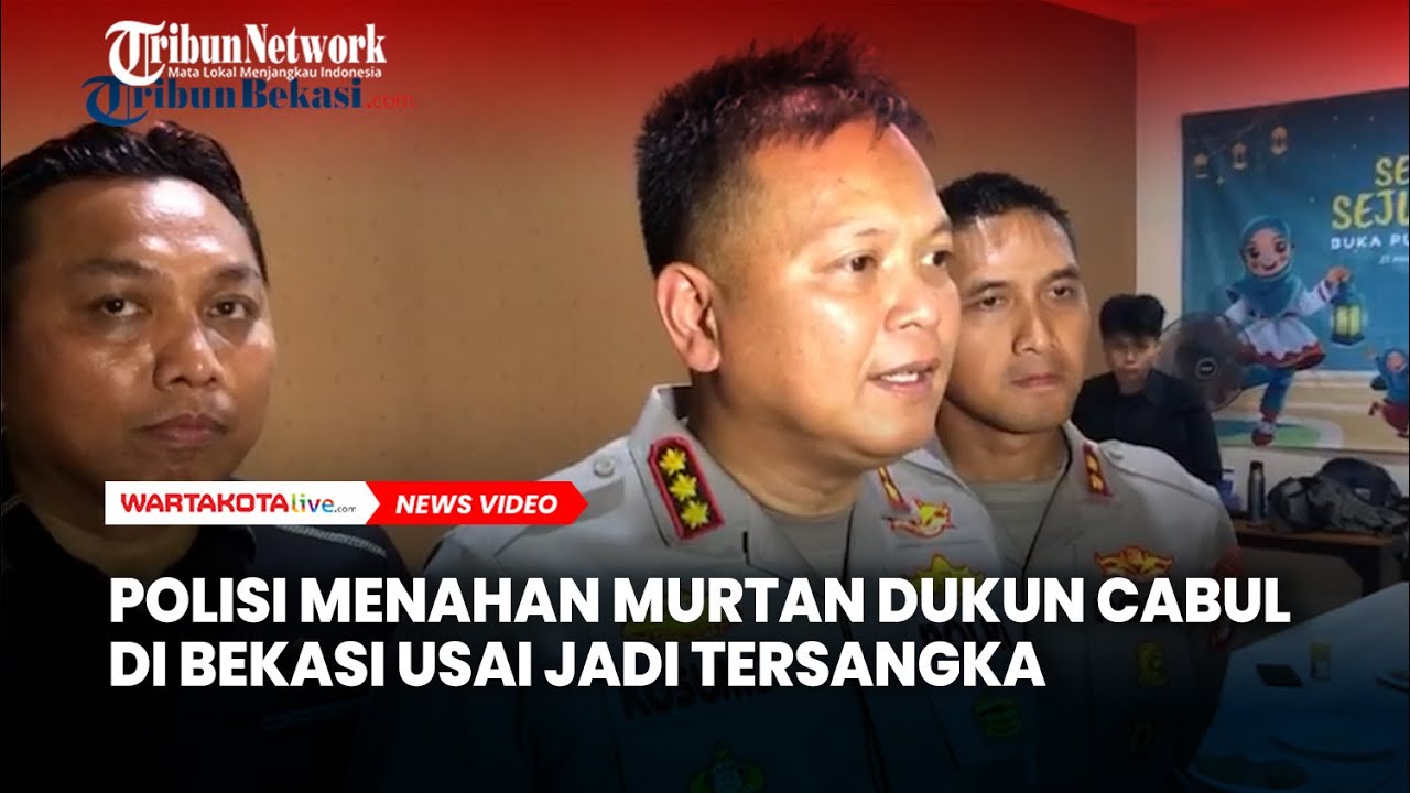 Polisi Menahan Murtan Dukun Cabul di Bekasi Usai Ditetapkan Sebagai Tersangka