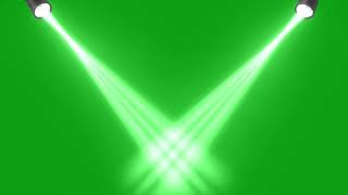 Concert Stage Lights Green Screen Animated Background