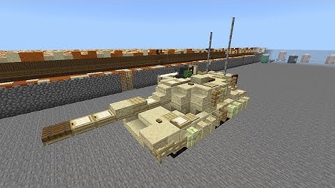 How to build a M1A2 Abrams tank in Minecraft