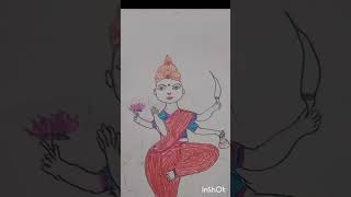 #maa chandraghanta drawing easy#navratri #navdurga #shorts #shivshakti #viral 😊😊🔔...