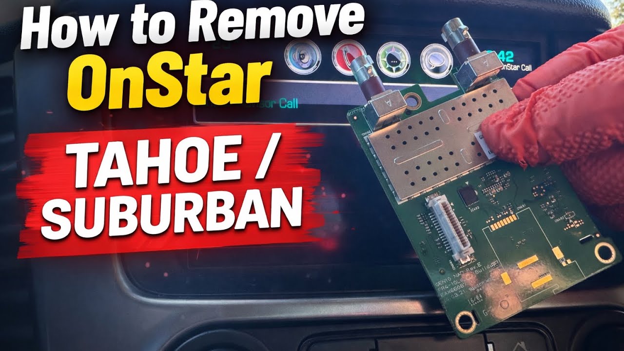 How To Remove OnStar 2015–2020 Tahoe/Suburban - YouTube