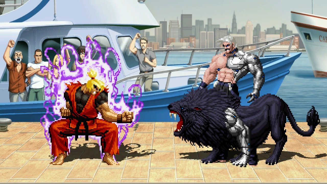 DRAGON KEN vs CYBER RUGAL - Highest Level Amazing Fight! - YouTube