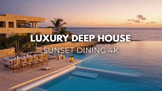 4K Deep House 2025 | Restaurant Ambiance & Luxury Cocktail Bar Vibes