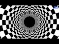 Endless Tunnel Checkerboard Pattern Black And White Perspective Illusion |   Video Background Loop