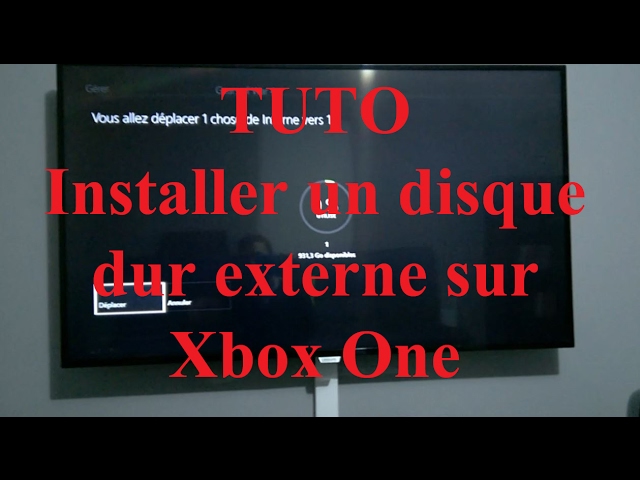 TUTO installer un disque dur externe sur xbox one Fr Hd - YouTube