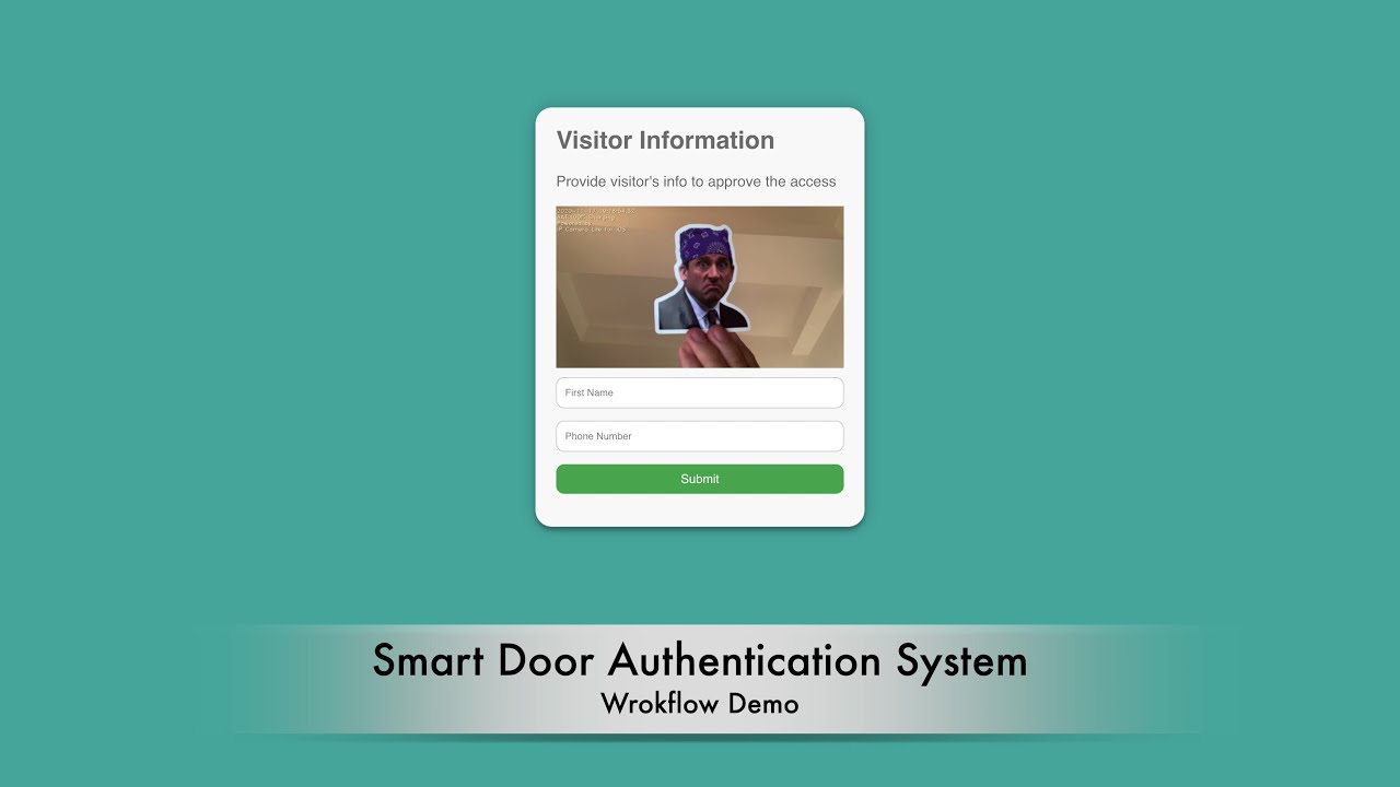 Smart Door Authentication System workflow demo