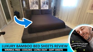 Luxury Bamboo Bed Sheets Review : Cool, Soft, Wrinkle Free, Silky Smooth and Luxurious screenshot 1