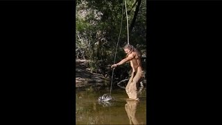 How to Catch a Fish with a Stick and Yucca Cordage