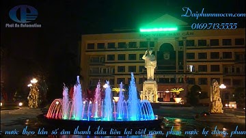 Thi công lắp đặt đài phun nước nghệ thuật Học Viện Hậu Cần