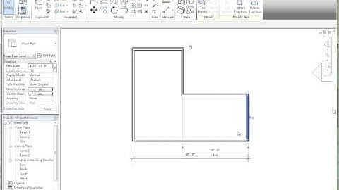 Revit, Getting Started-1, Walls, Applying and Modifying Dimensions, Permanent and Locked.