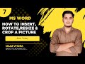 How to Insert, Rotate, Resize, and Crop a Picture in MS Word | MS word course in hindi