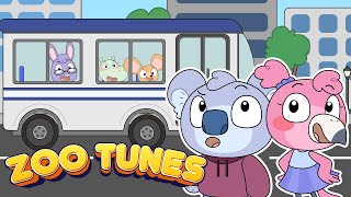 Download lagu Wheels on the Bus | Kids Songs & Nursery Rhymes | Zoo Tunes