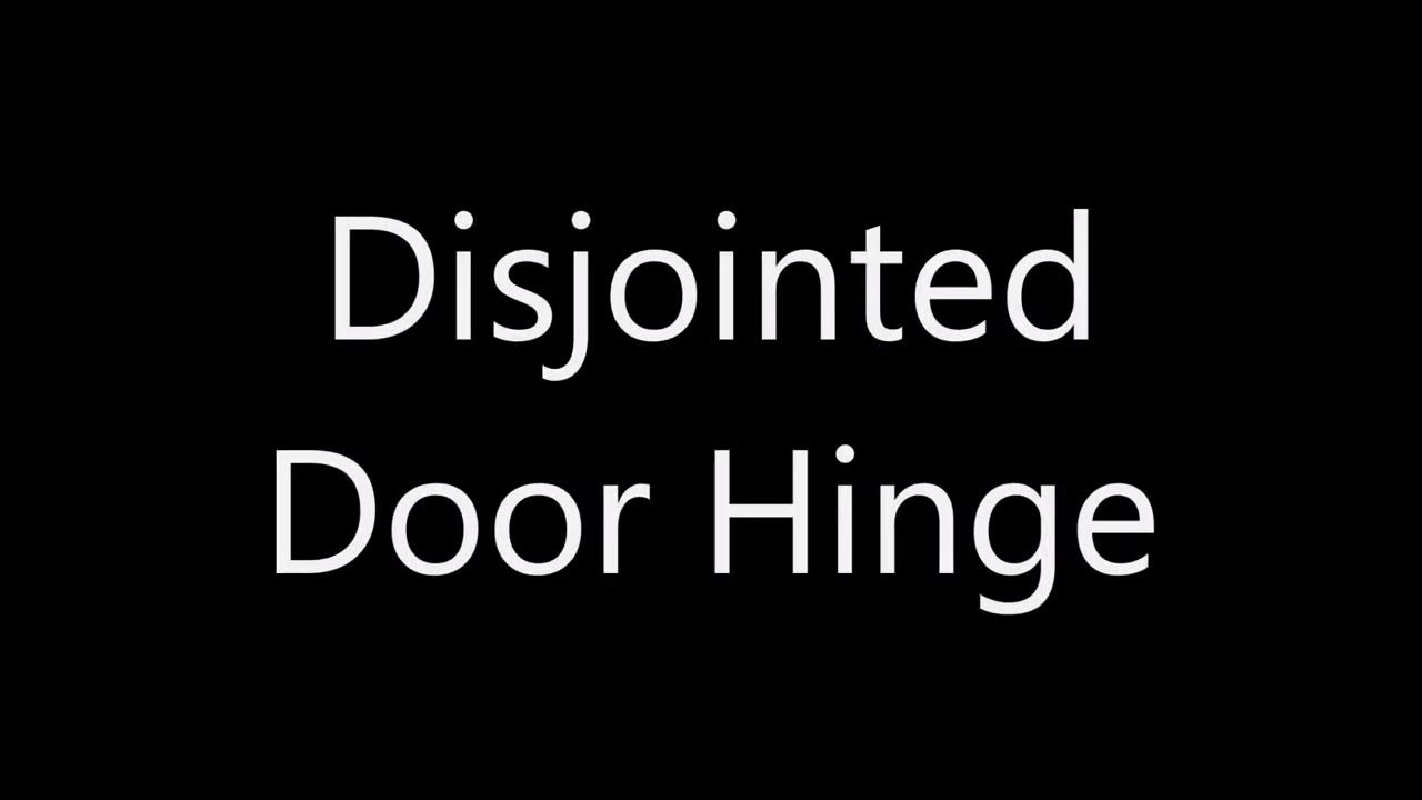 How to pronounce Disjointed Door Hinge YouTube