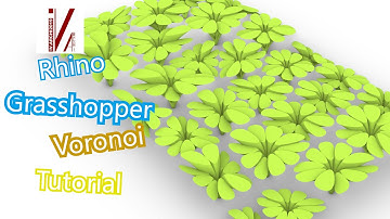 Grasshopper beginner, rhino tutorial, Voronoi , 犀牛教程，参数化设计教程