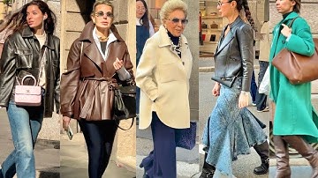 🍁🍇ELEGANT FALL 2025 OUTFITS 🇮🇹AUTUMN WARDROBE & MILAN STREET STYLE #voguekorea 