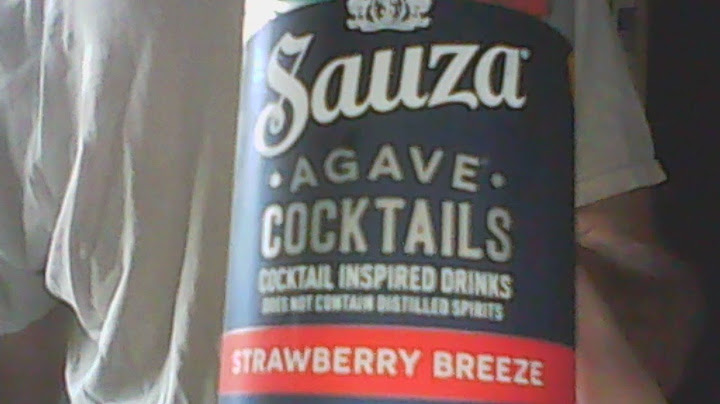 Sauza agave cocktails nutrition facts