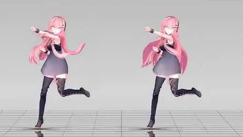 【MMD】Sour Megurine Luka Hair Physics Test