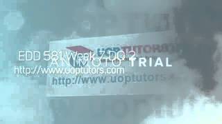 EDD 581 Week 7 DQ 2