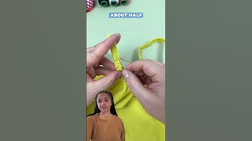 Sew Smart Shorten Your Straps Without Cutting! #shorts #sewing