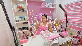 organize with me: my homebased nail salon