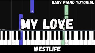 Westlife - My Love (Easy Piano Tutorial)