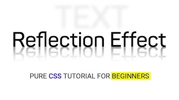 CSS Text Reflection Effect | CSS Text Effects