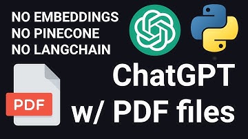Answer Questions about PDF files using ChatGPT API (NO EMBEDDINGS)