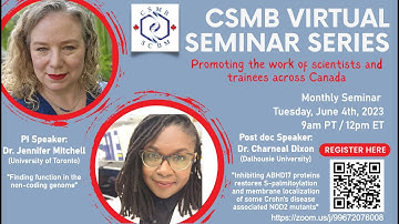 CSMB Virtual Seminar – June 4 – Jennifer Mitchell and Charneal Dixon