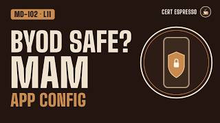 MD-102 Lesson 11: Intune App Protection (MAM), Conditional Access, App Configuration Policies