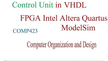 Control Unit Implementation in VHDL