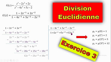 Inverse Z-transform | transformée en z inverse | Polynomial division | division polynomiale