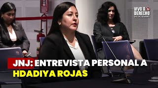 Jnj Entrevista Personal A Hdadiya Rojas Enriquez Convocatoria 007-2025-Snjnj