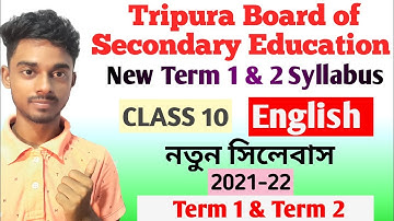 TBSE class 10 English new term 1 & 2 syllabus 2021| tbse class 10 English  syllabus 21 -22 | Tripura