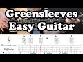 Greensleeves with Tab - Acoustic guitar