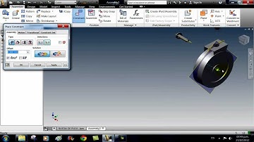 ensamble de rueda con AUTODESK INVENTOR 2012