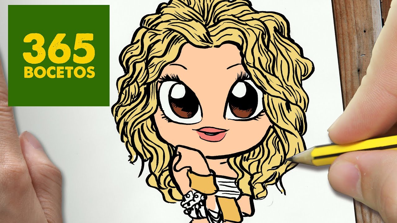 COMO DIBUJAR SHAKIRA KAWAII PASO A PASO - Dibujos kawaii faciles - How to  draw a SHAKIRA - thptnganamst.edu.vn