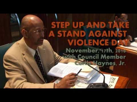 Step Up and Take a Stand Against Violence Day with Curtis Haynes, Jr.