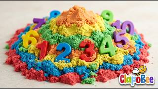 1 to 10 Counting Surprise from Kinetic Sand | Learn Numbers for Kids | Fun Learning Video