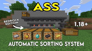 Automatic Sorting System For Minecraft Bedrock 1.20