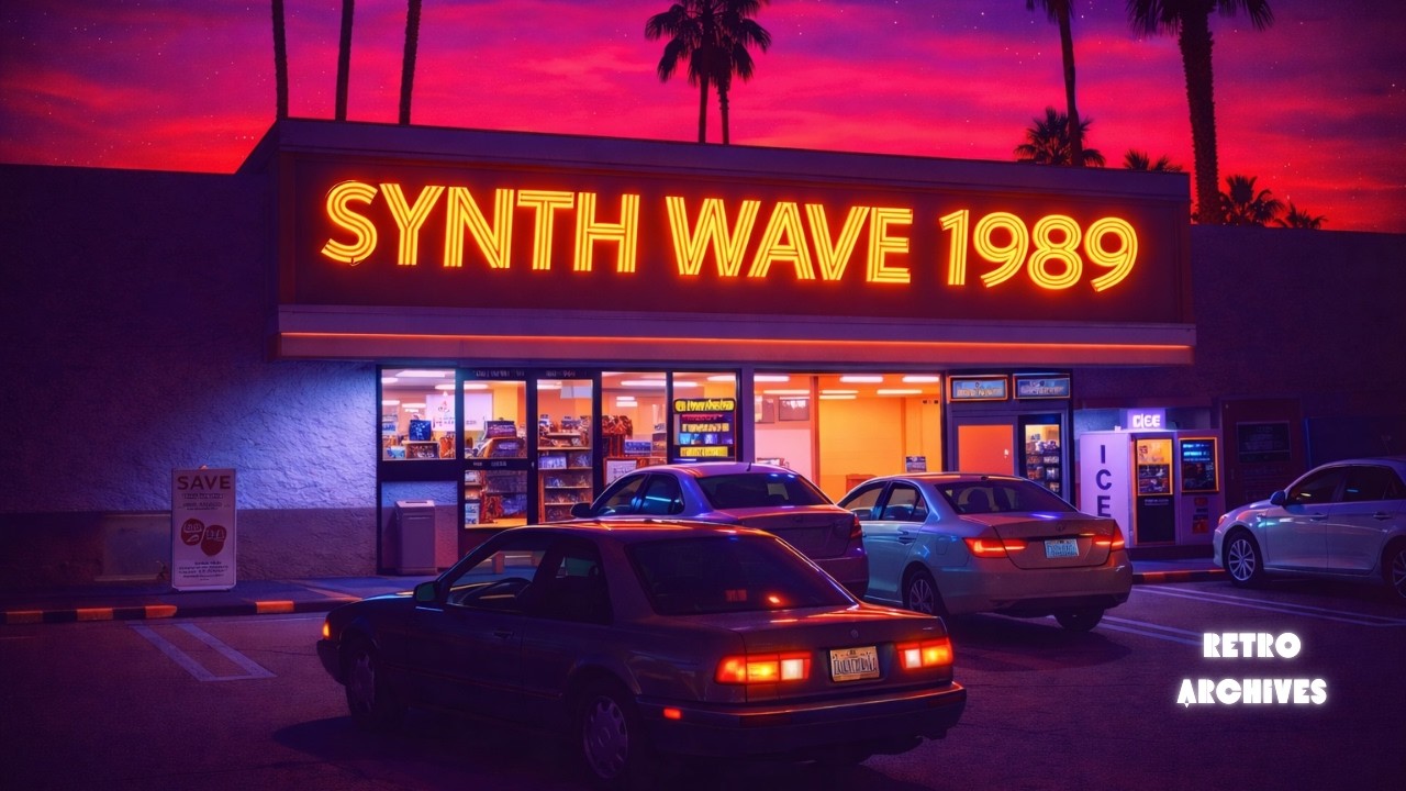 it's 1989 and you're headed outside for a night drive #Retrofuturism #retrowave #80sMusic