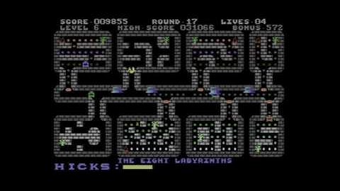 C64 Pacman II (FBS) Longplay Level 6 - bis Round 17