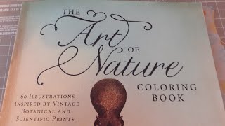 The Art of Nature - Colouring book flip through- A useful adult colouring reference book?