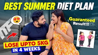 SIRF 4 WEEKS MEIN SIMPLE VEG DIET SE KARE 5KG KAM😍|| SUMMER DIET FOR WEIGHT LOSS IN HINDI || imkavy