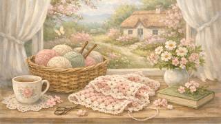 Cozy Spring Crochet 🌸 Soft Piano Music & Relaxing Crafting Ambience screenshot 3