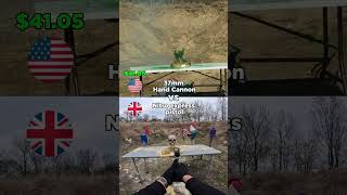 US 37mm Hand cannon vs UK Nitro express pistol | Cost Per Shot Comparison