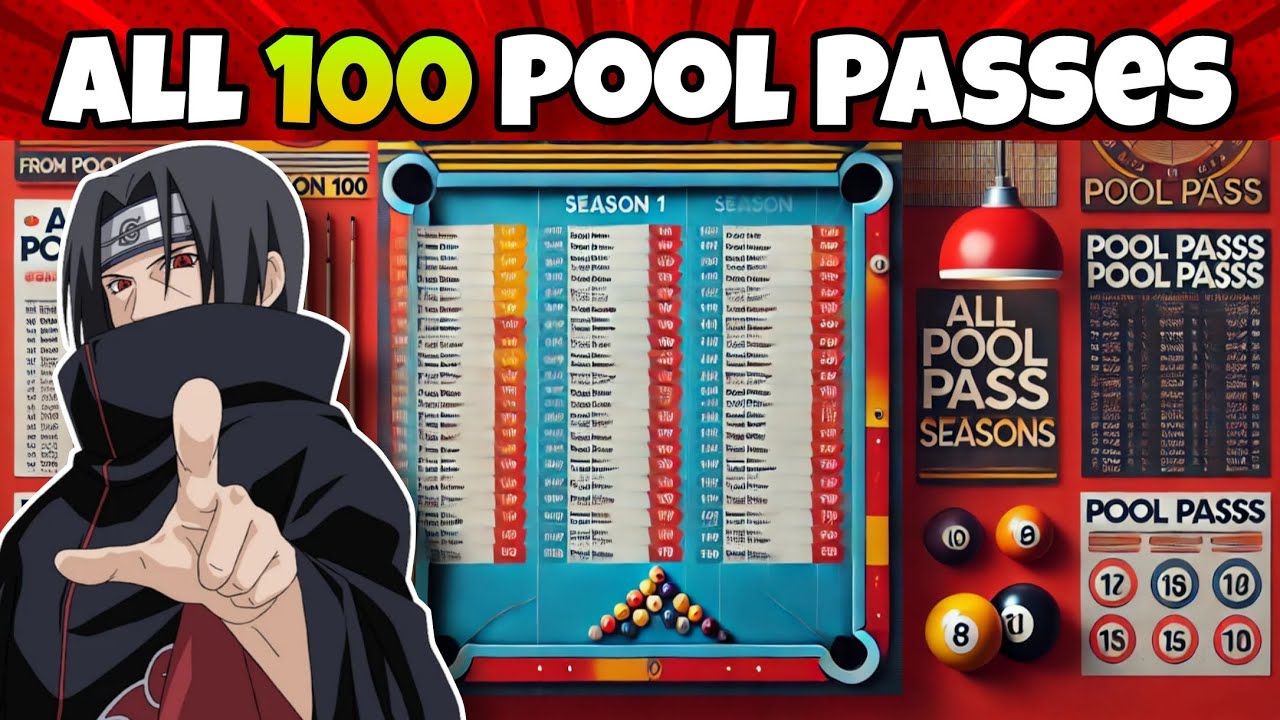 ALL 100 POOL PASSES IN 8 BALL POOL !!! 🎱