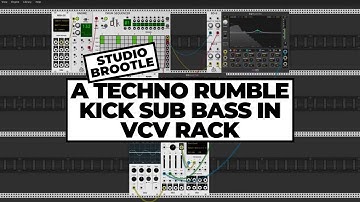 A techno rumble kick sub bass in VCV Rack