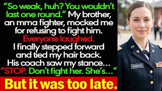 “YOU WON’T LAST ONE ROUND!” My Brother Mocked Me—Then His Coach Saw My Stance…
