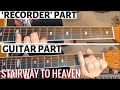 Stairway to Heaven Intro Like You&#39;ve Never Heard Before! Recorder and Guitar Part ( Plus Lesson ) 4K