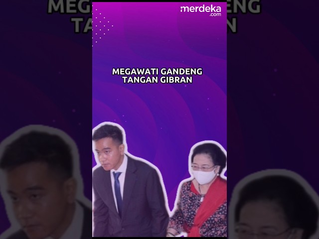 Ketum PDIP Megawati dan Gibran Gandeng Tangan, Kode Buat Pilgub DKI? #merdekadotcom #gibran class=